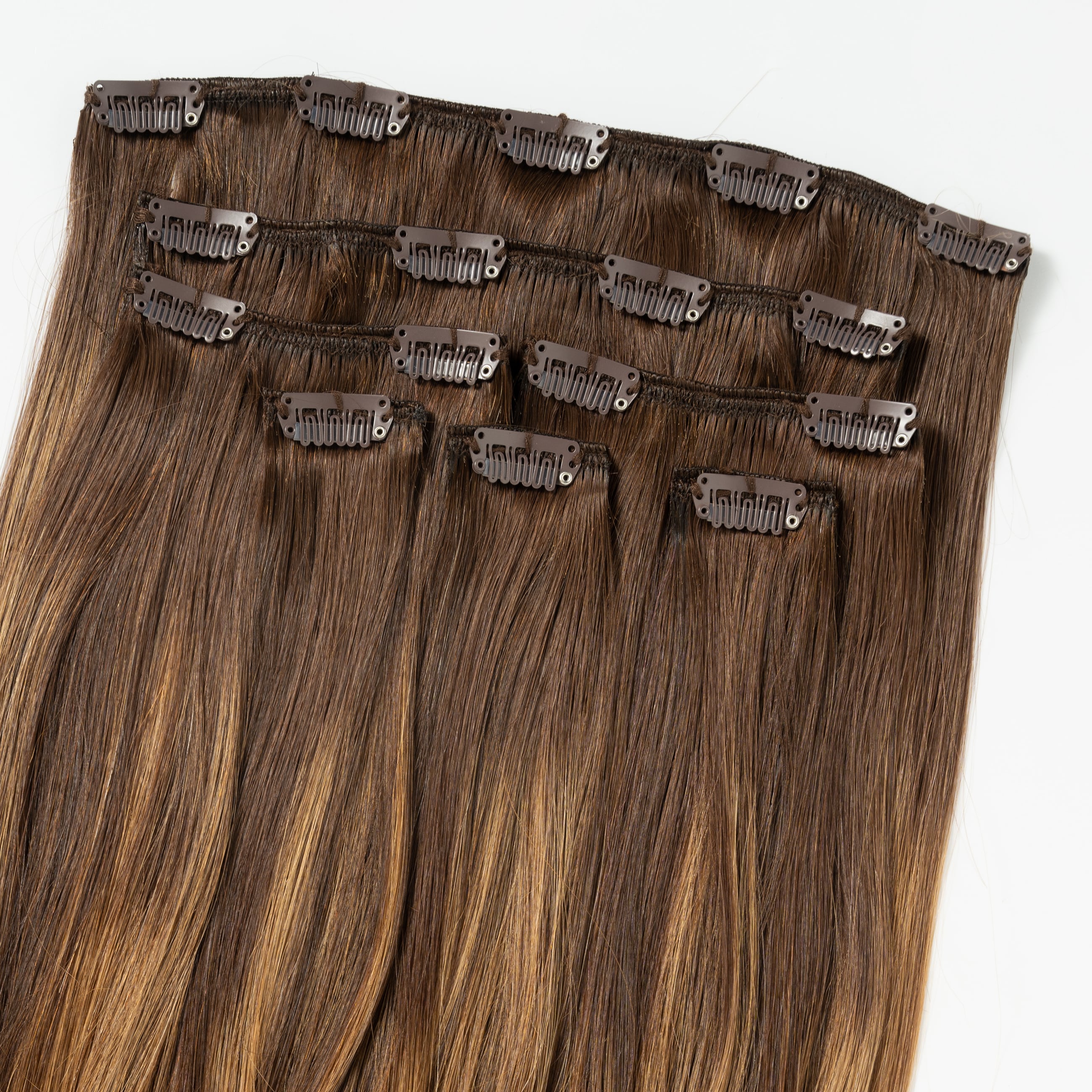 Clip on - Warm Brown Balayage 2+7