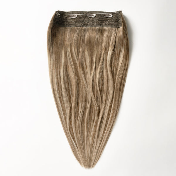 Halo extensions - Light Ash Blonde Balayage 5B+60B Halo extensions - Light Ash Blonde Balayage 5B+60B