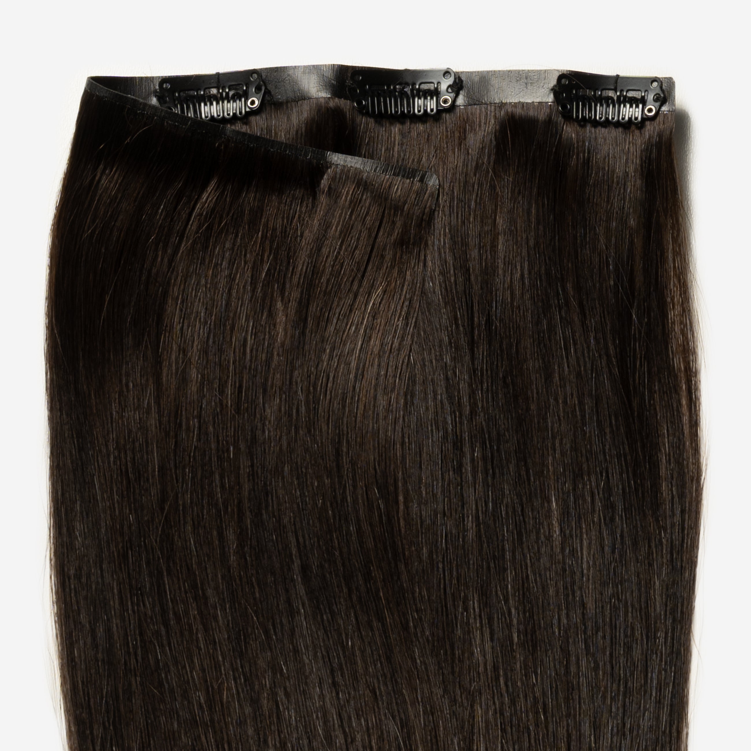 Invisible Clip In - Dark Natural Brown 1A
