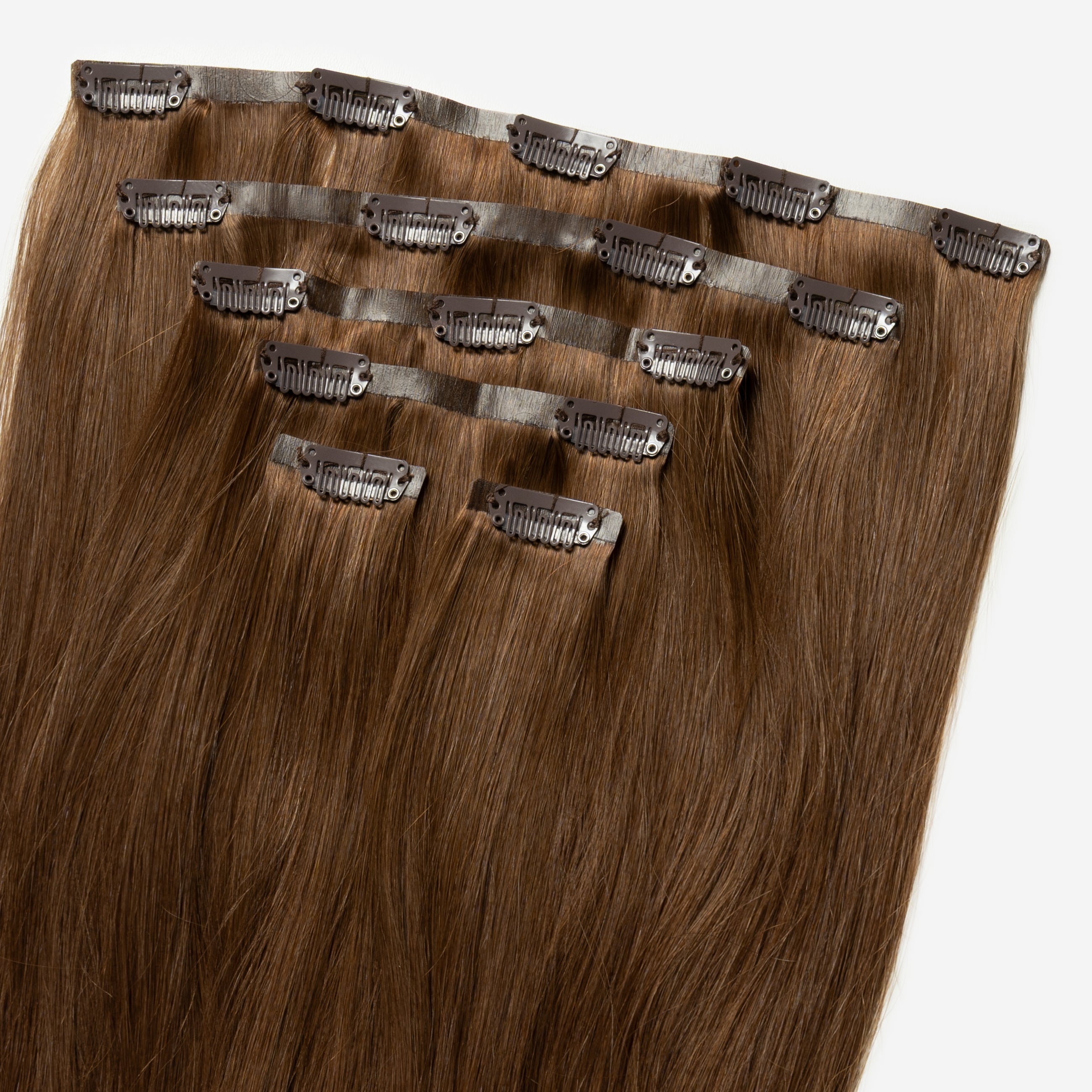 Invisible Clip In - Warm Brown 4