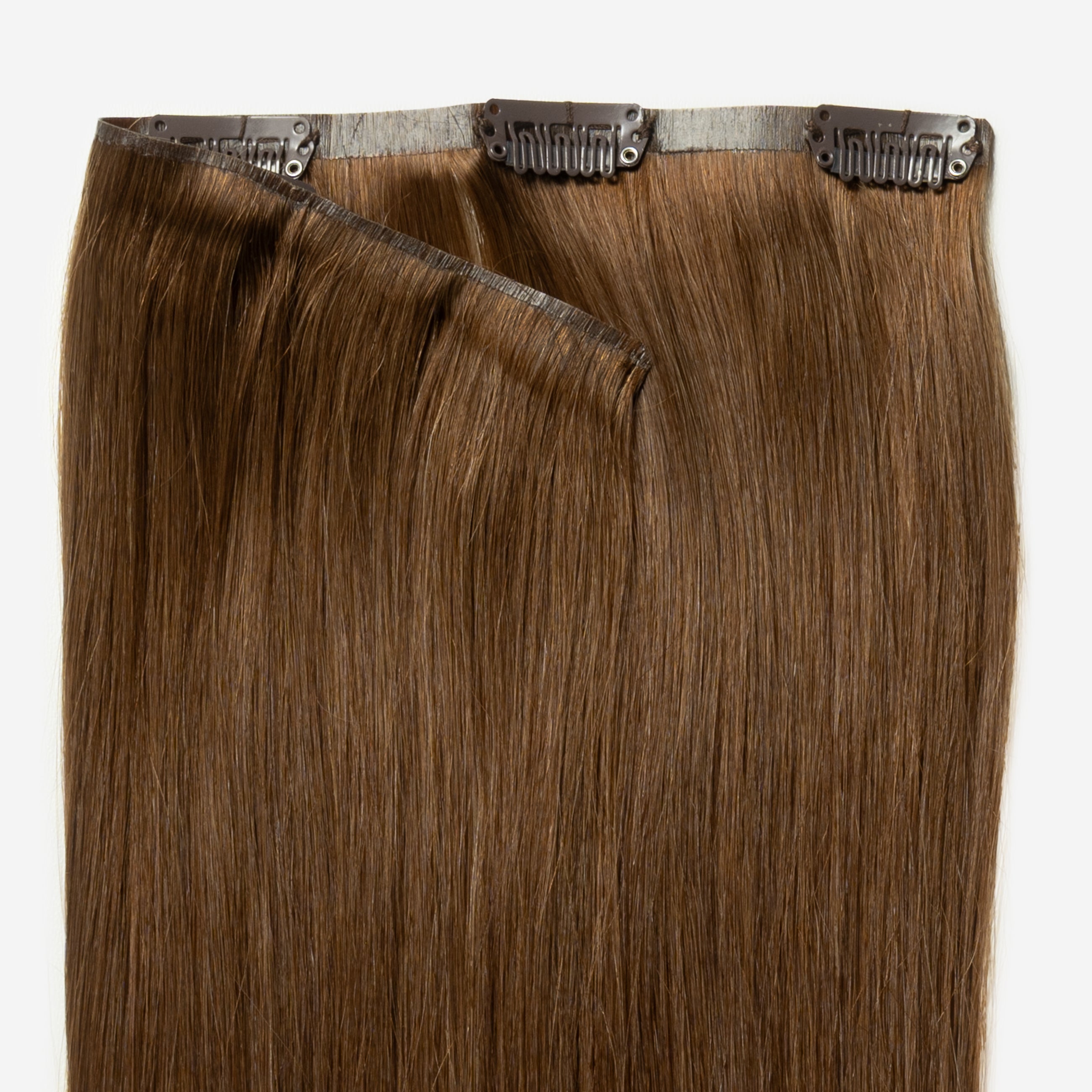 Invisible Clip In - Warm Brown 4