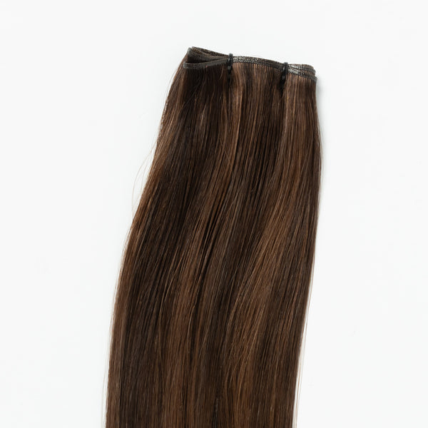 Invisible weft - Dark Chocolate Brown Mix 1B/4 Invisible weft - Dark Chocolate Brown Mix 1B/4