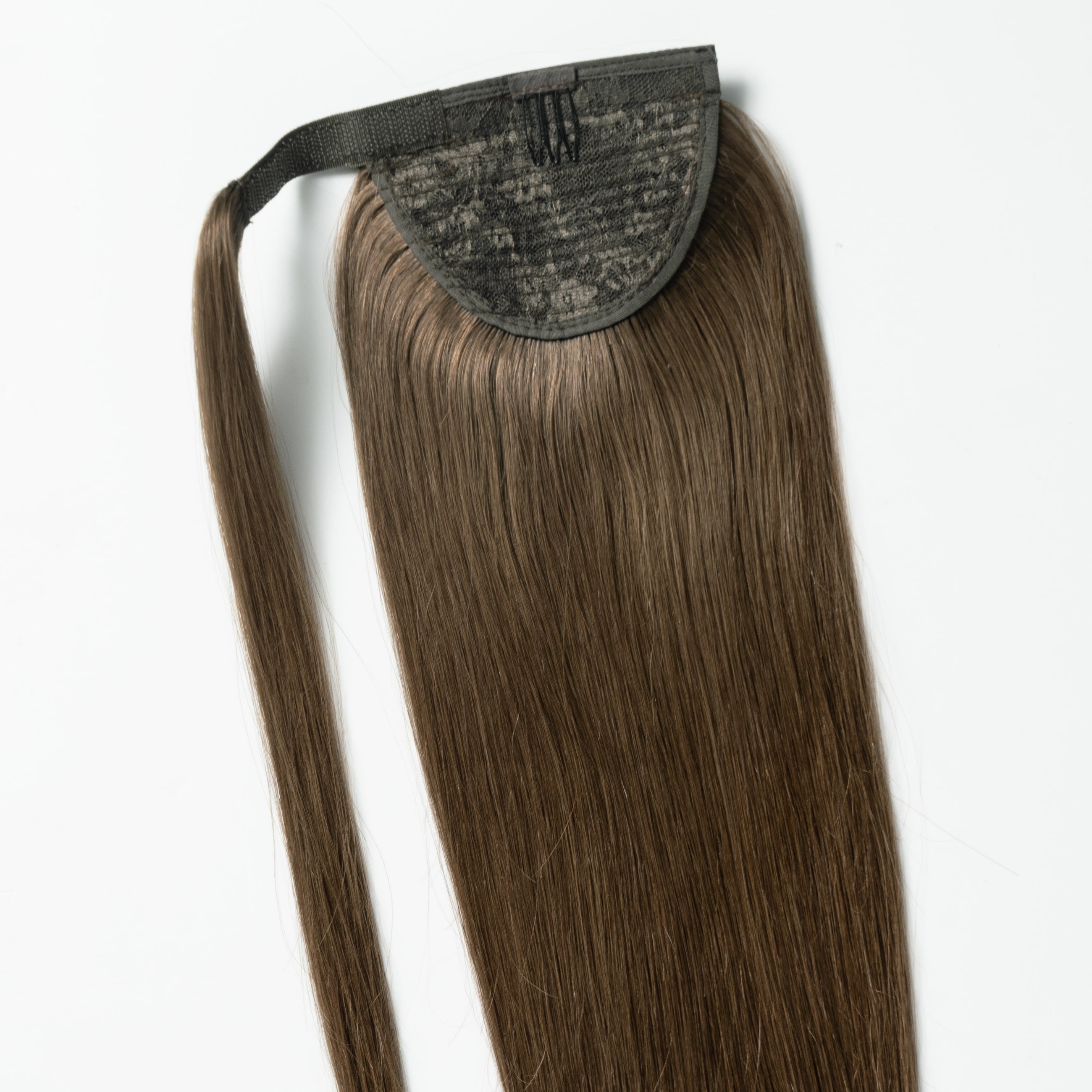 Clip in Ponytail - Light Chocolate Brown 2B