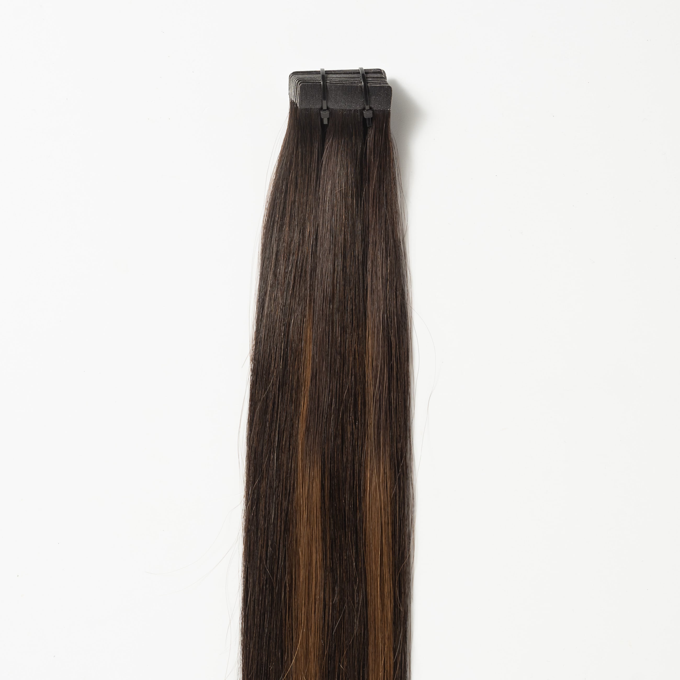 Tape extensions - Dark Chocolate Brown Balayage 1A+4