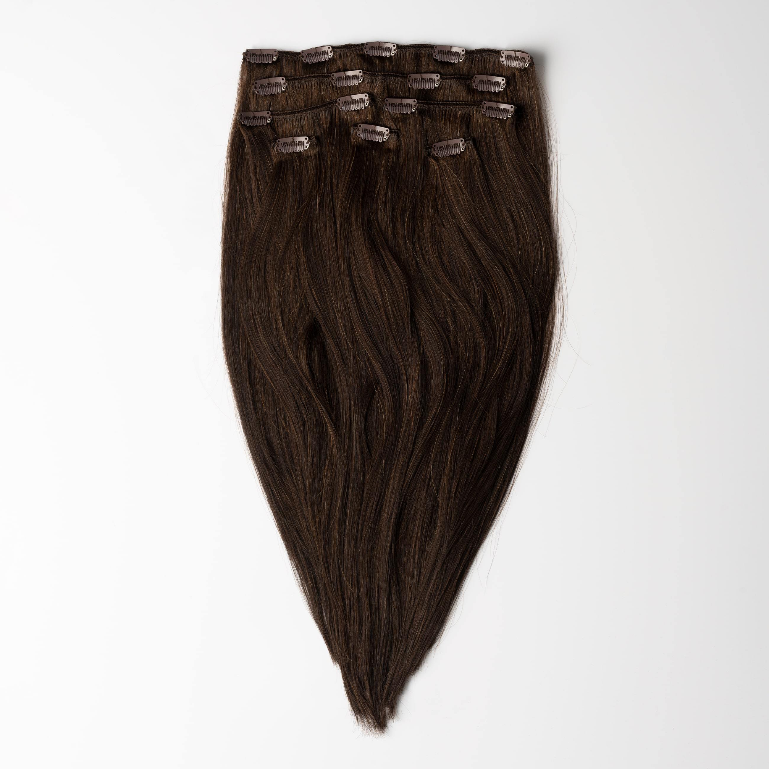 Clip in - Ekstra mørkbrun nr. 1B - Original