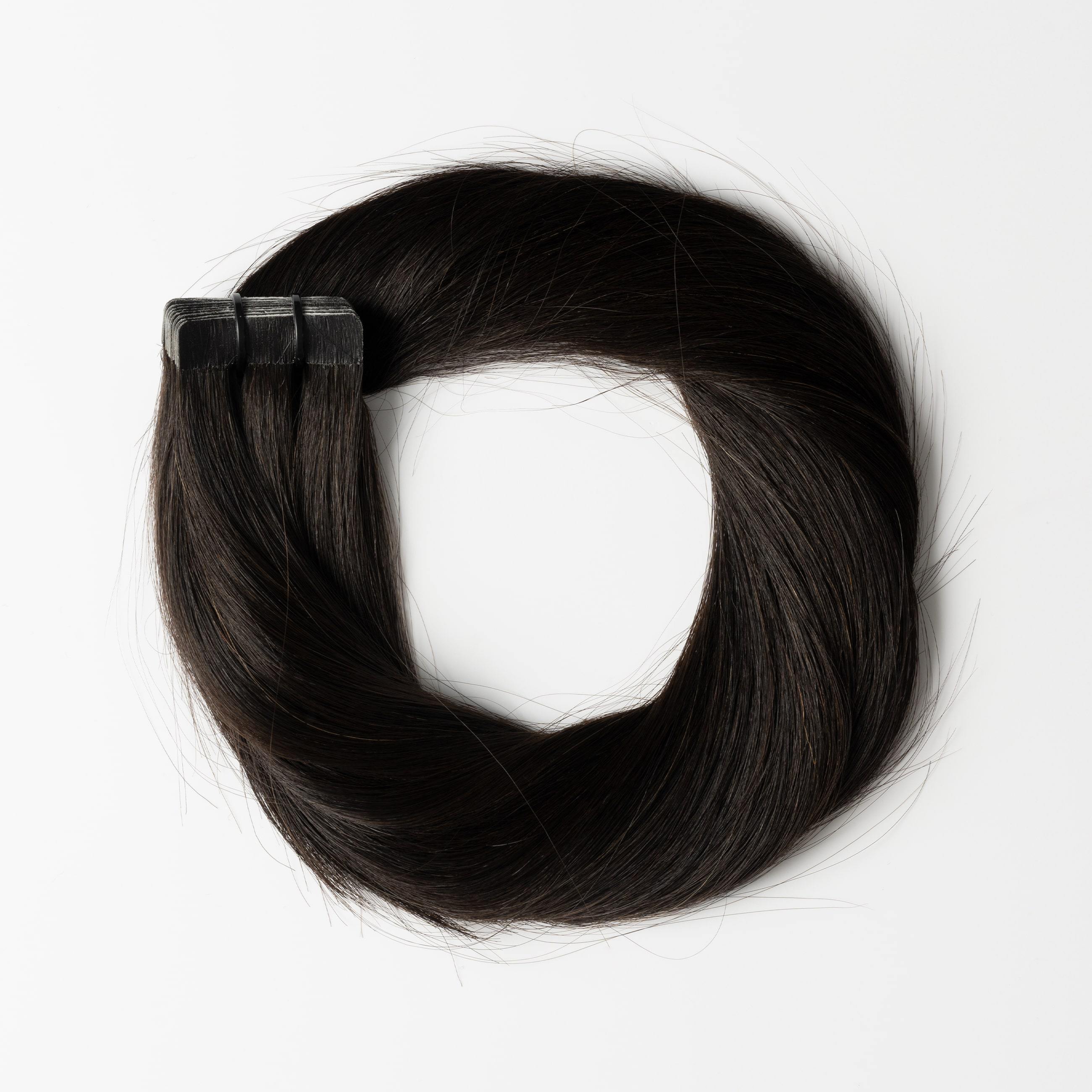 Tape extensions - Svartbrun nr. 1A