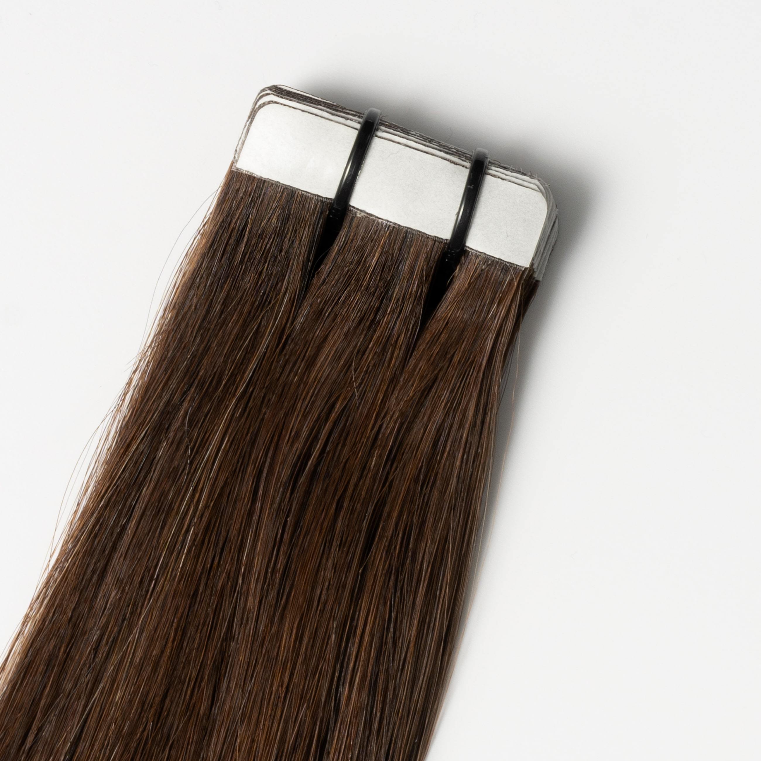 Tape extensions - Mörkbrun nr. 2