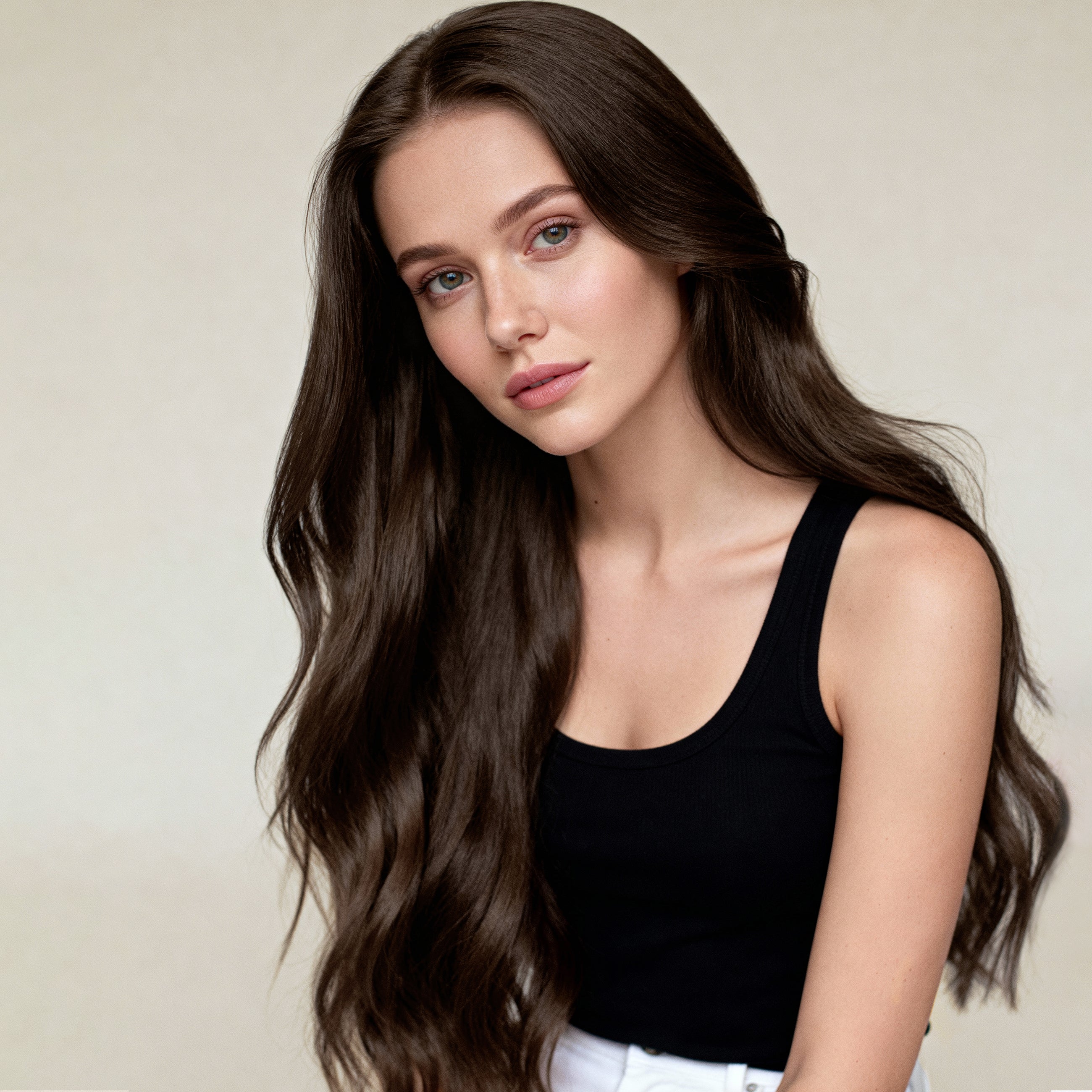 Tape extensions - Dark Chocolate Brown 1B