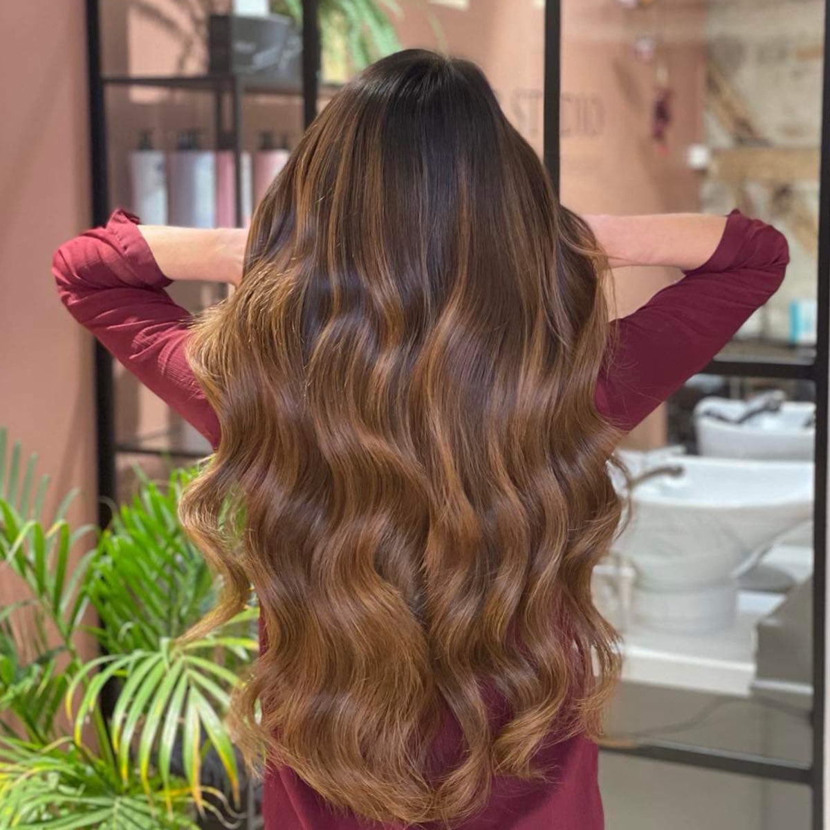 Clip on - Warm Brown Balayage 2+7