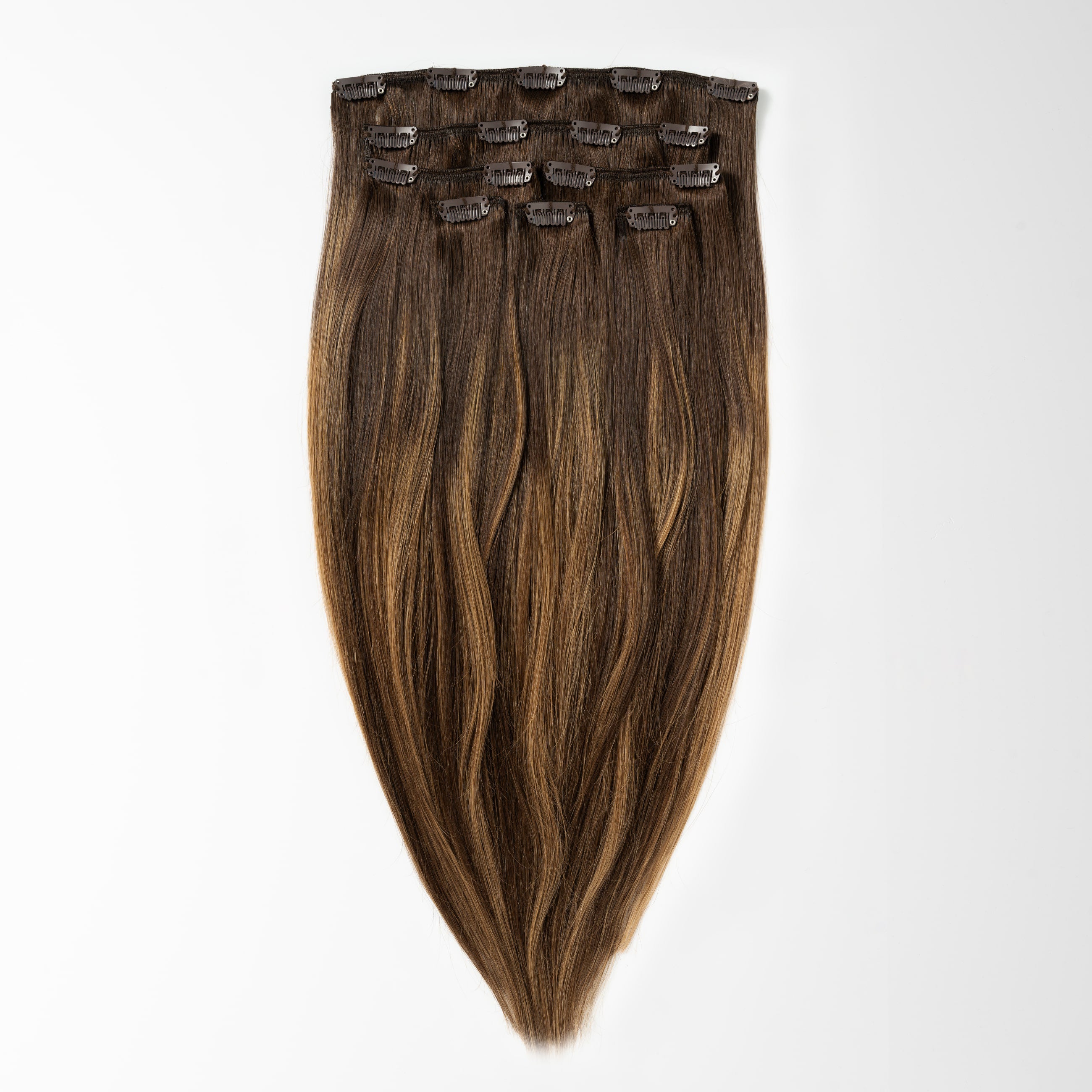 Clip on - Warm Brown Balayage 2+7