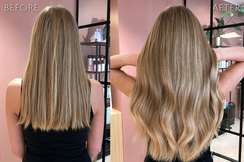 Hair extensions i normalt hår