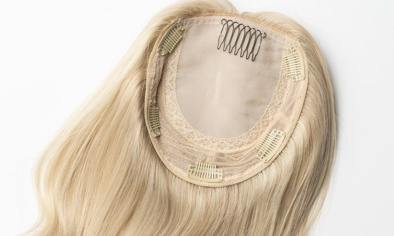 Hair topper med clips till tunt hår
