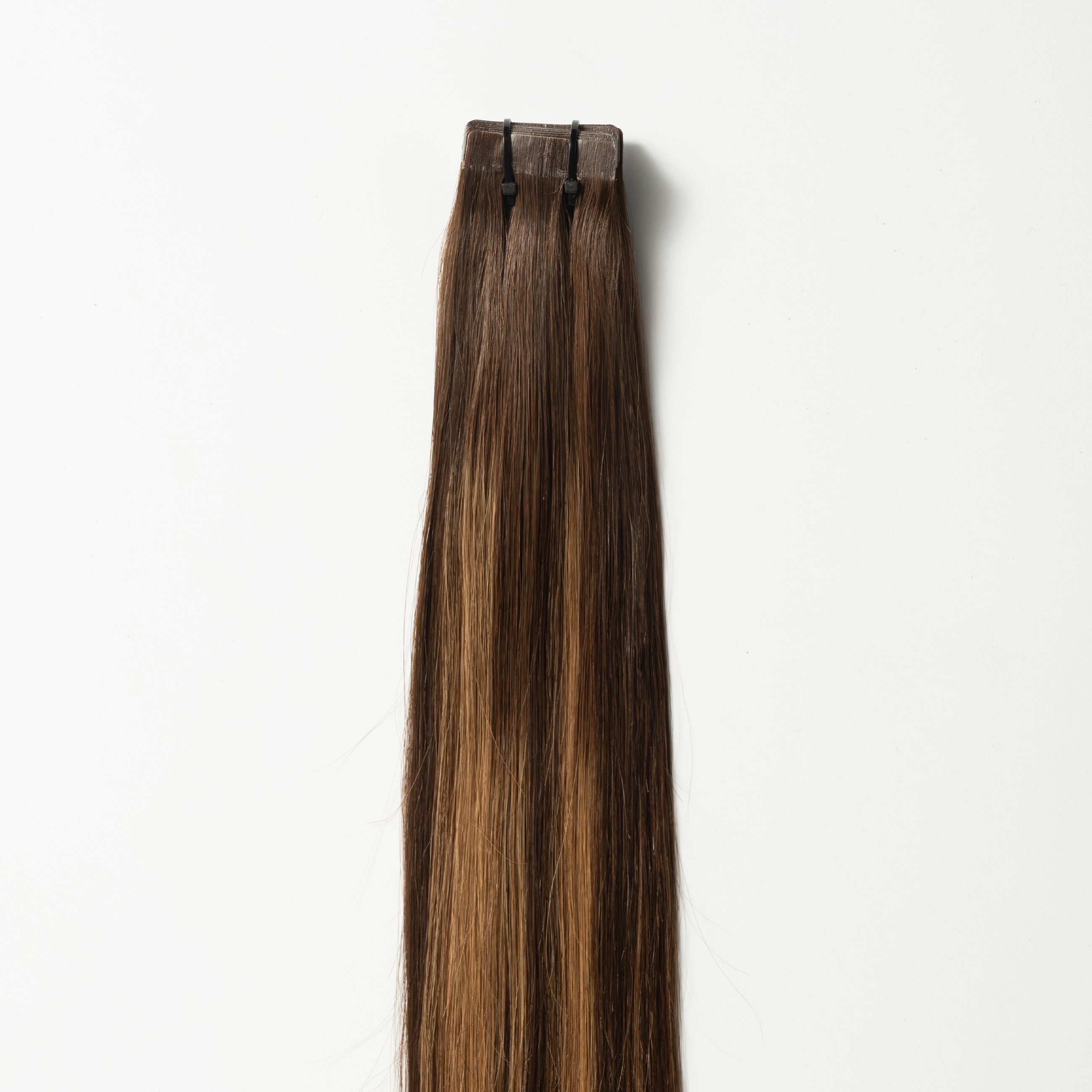 Tape extensions - Warm Brown Balayage 2+7