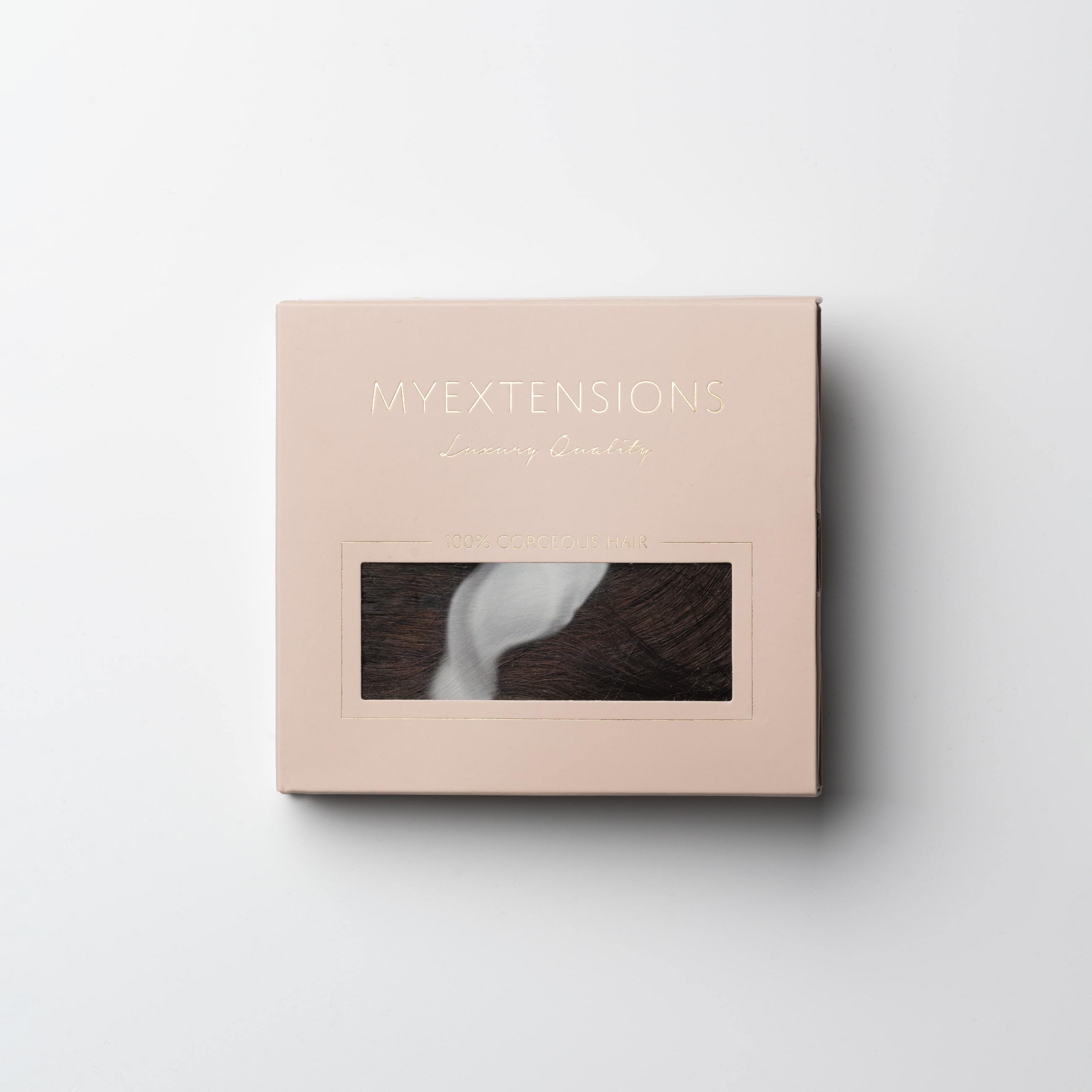 Tape extensions - Mörkbrun nr. 2