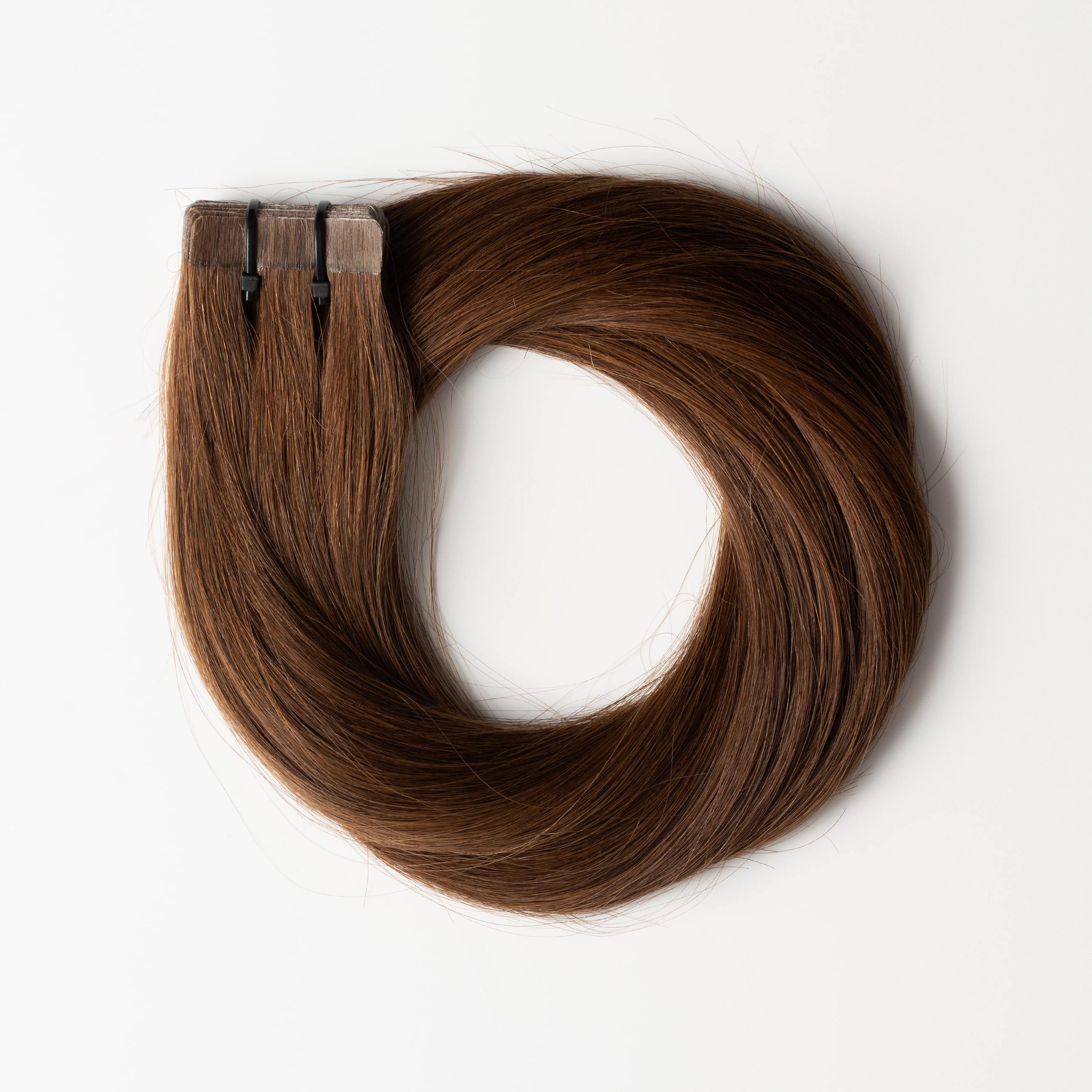 Tape extensions - Mörk kastanjebrun nr. 4