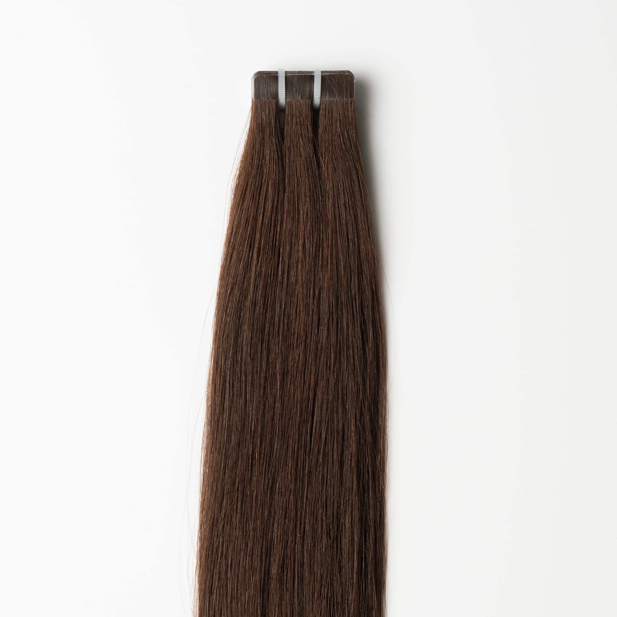 Tape extensions - Mörkbrun nr. 2