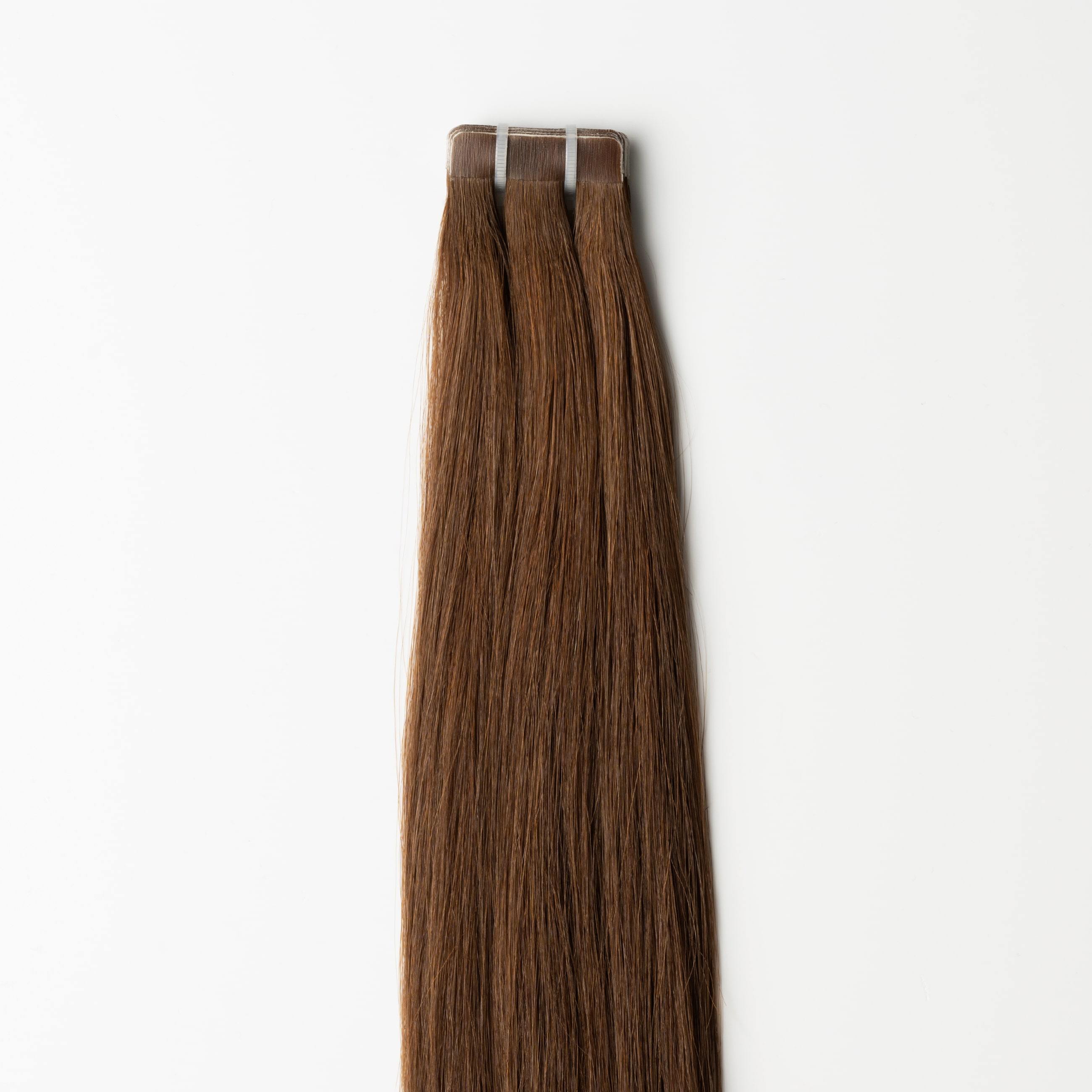 Tape extensions - Mörk kastanjebrun nr. 4